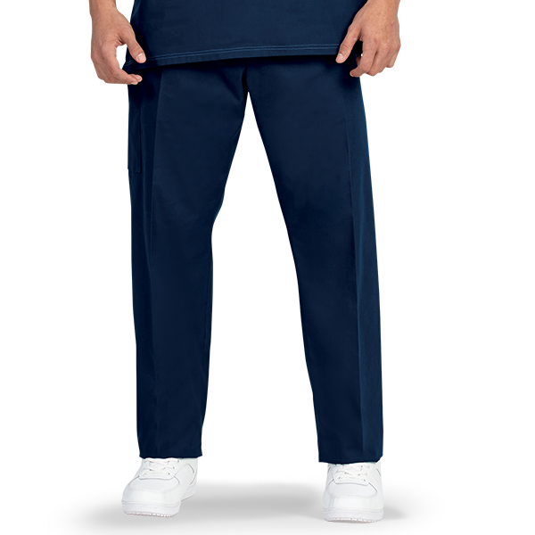 WonderWink® W123 Women's Flat Front Cargo Scrub Pant Navy Medium