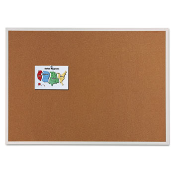 Quartet® Cork Bulletin Board with Aluminum Frame 96" x 48" product image