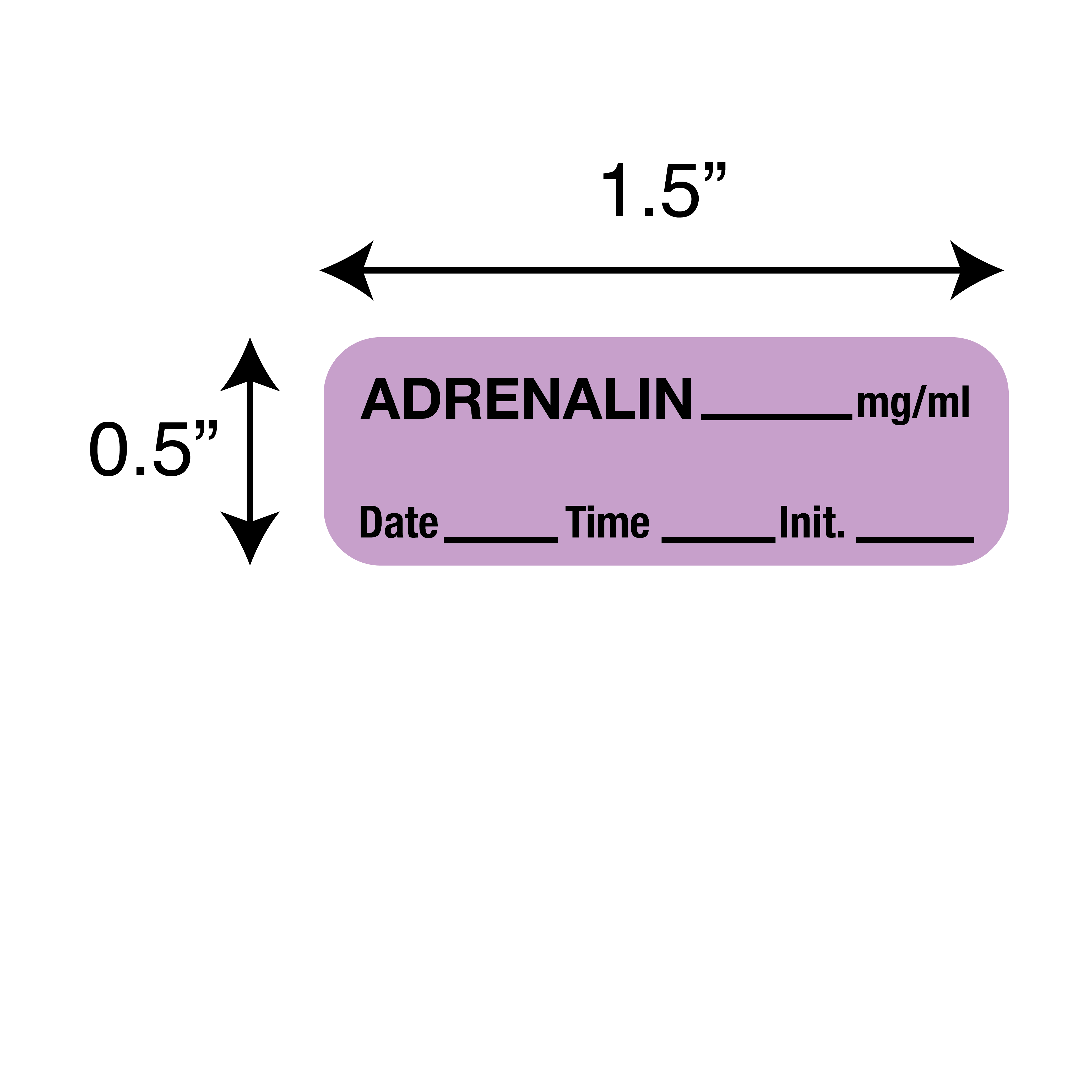 Anesthesia Labels - Adrenalin 1/Roll product image