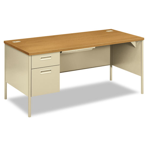 Metro Classic Left Pedestal Desk Harvest/Putty product image