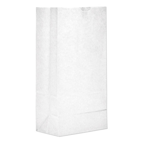 Duro Kraft Heavey-Duty Paper Bag 8 lb White Carton of 500 product image