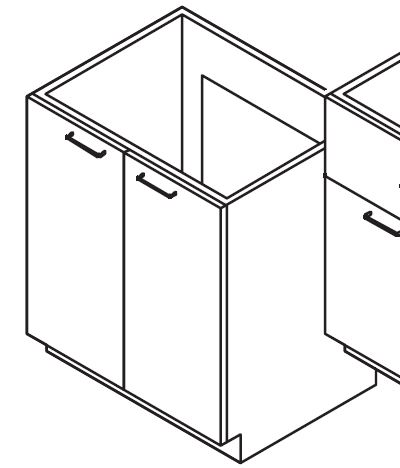 3020 Cabinet 2 Drawer No Top product image