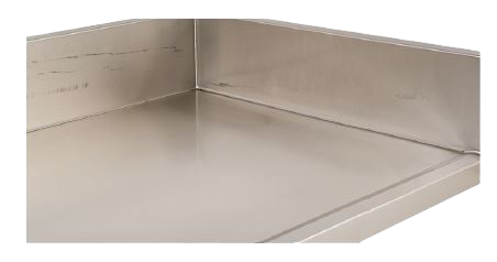 Stainless Steel Top Up to 30” Deep with Backshelf Per Square Foot) product image