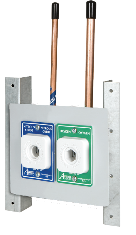 Chemetron Style Double Outlet Concealed Oxygen – Vacuum product image