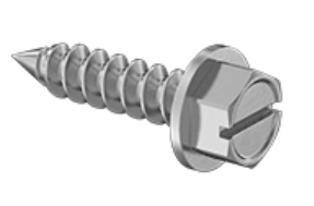 Screw Hex Head #14 x 1" Zinc product image