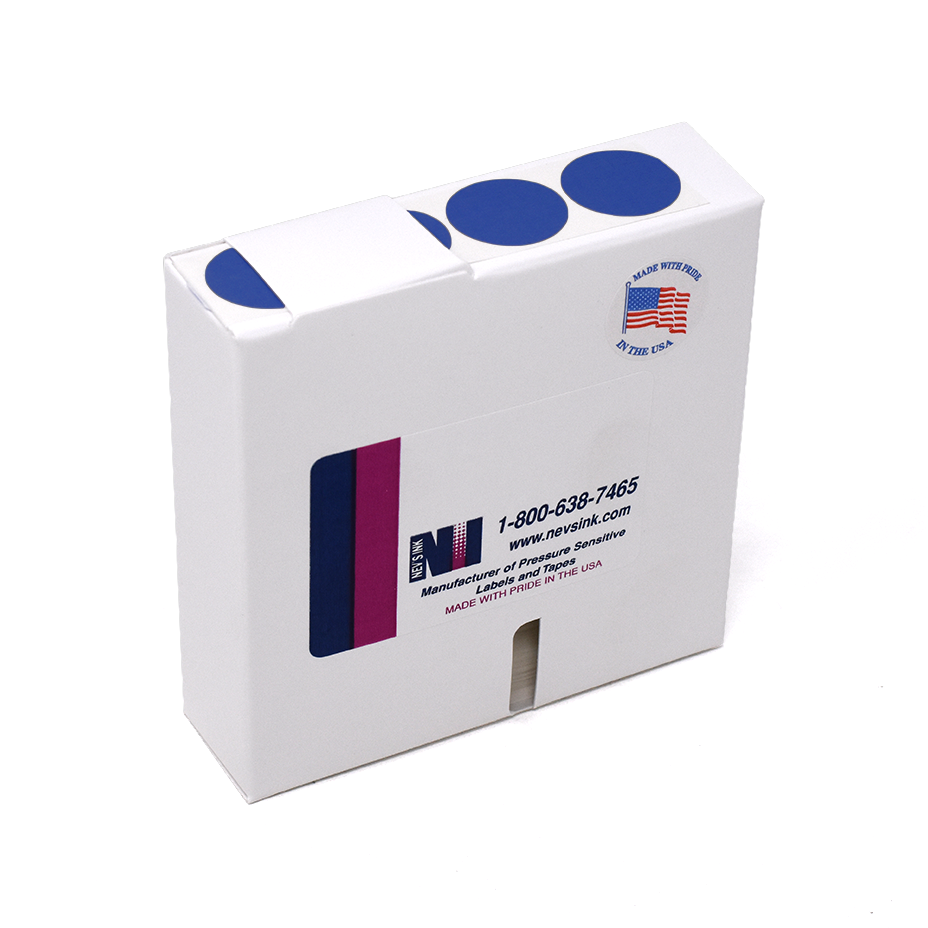 Label Color Coded Dot Roll Form - 1" Dark Blue 1/Roll product image