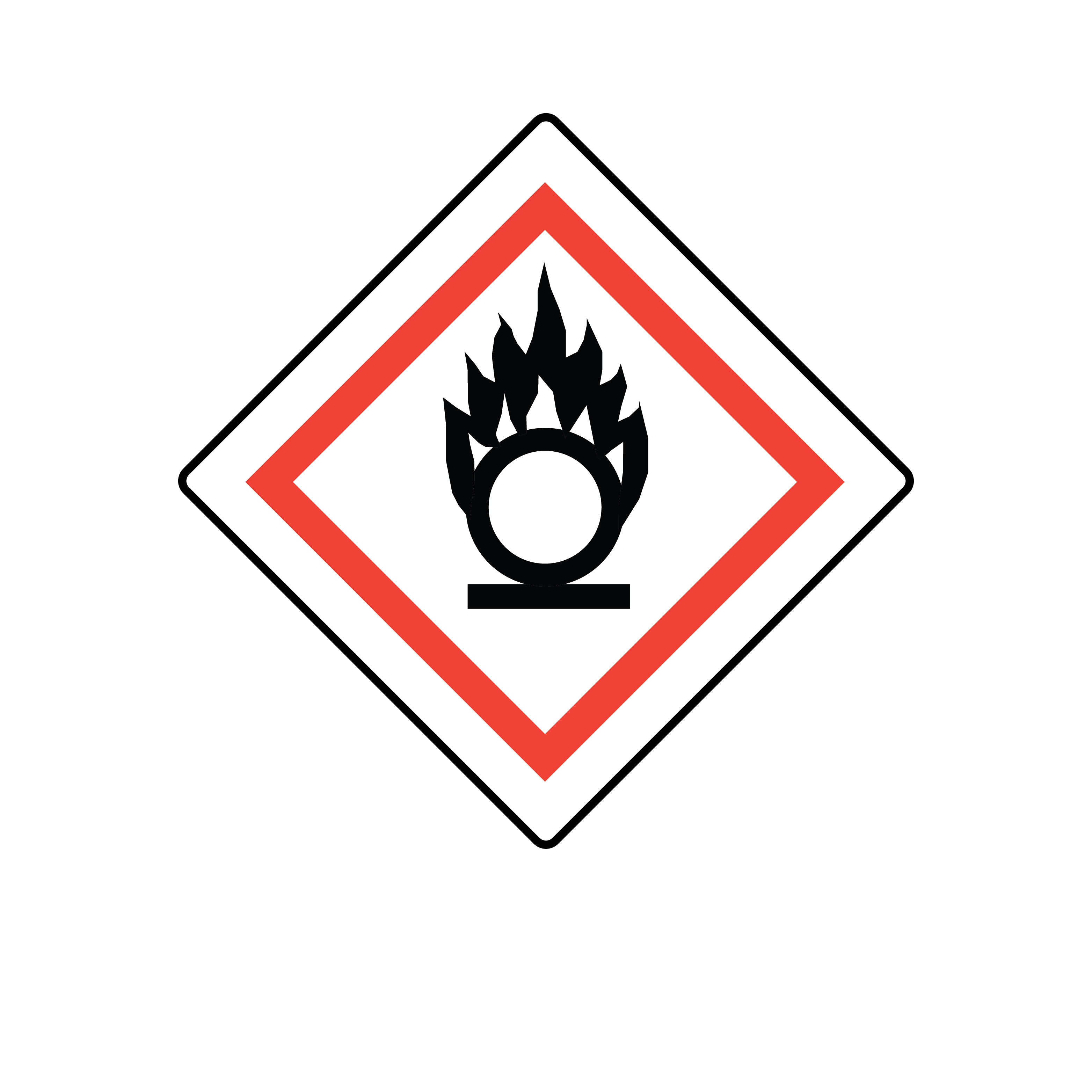 GHS Pictogram Label Oxidising 7/8 1/Roll product image