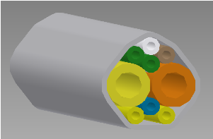 Tubing Jacketed Control Head Gray3 per Foot product image