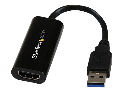 StarTech.com Slim USB 3.0 to HDMI External Video Card Multi Monitor Adapter Black product image