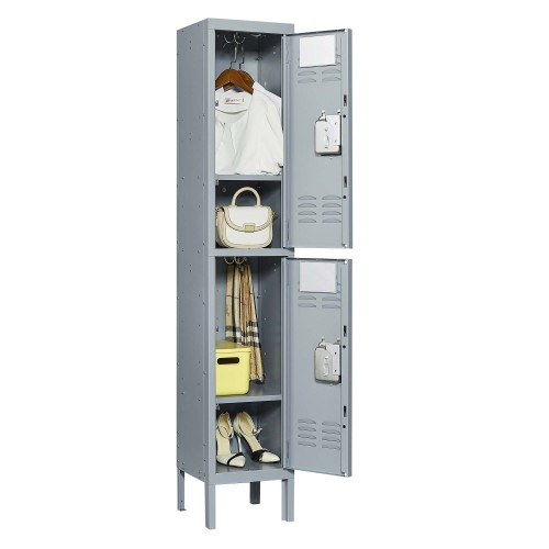 2 Door 66" Employee Storage Locker Gray product image