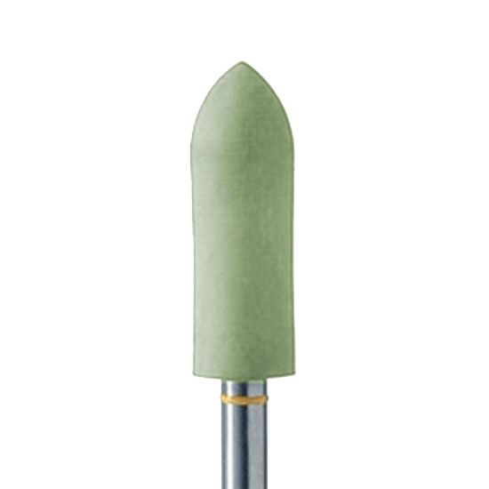 #9983-045 Light Green Polisher Bevel Tip Cylinder RA Pack of 5 product image