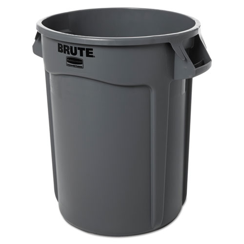 Rubbermaid® Brute Round Container 32 Gallon Plastic Gray product image