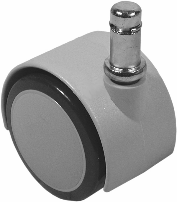 Soft Tire Dual Wheel Caster 2" Grey product image