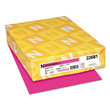 astrobrights® Fireball Fuchsia™ Colored Paper 8.5 x 11 24lb Ream of 500 product image