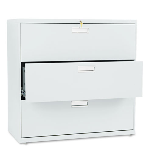 600 Series Light Gray Three-Drawer Lateral File 42" image