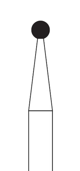 #801/012 Medium Laboratory Diamond Bur Round HP product image