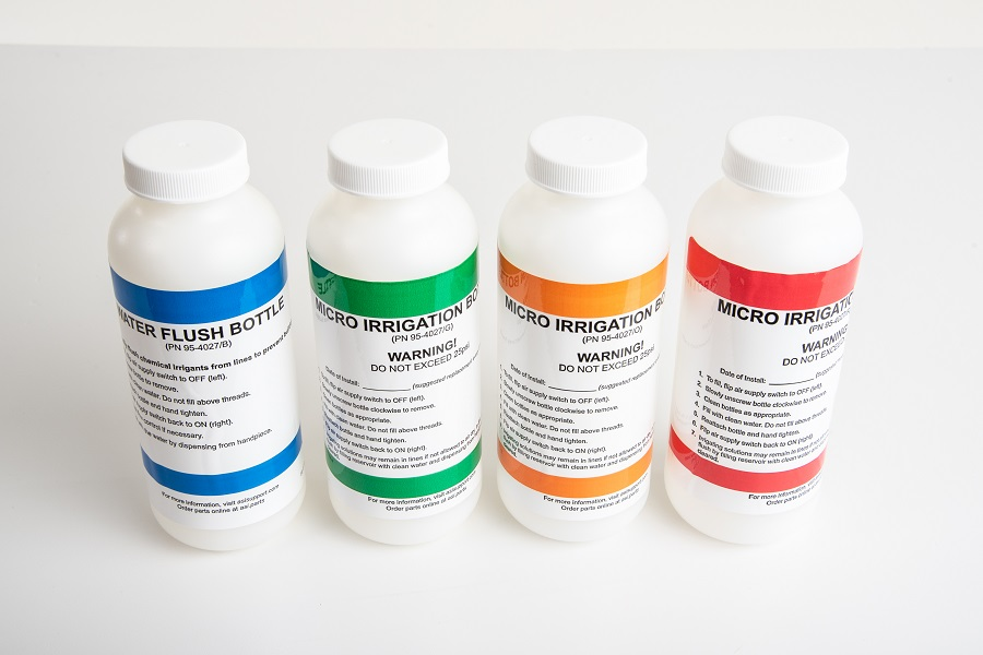 Bottle 8oz White with Blue Label product image