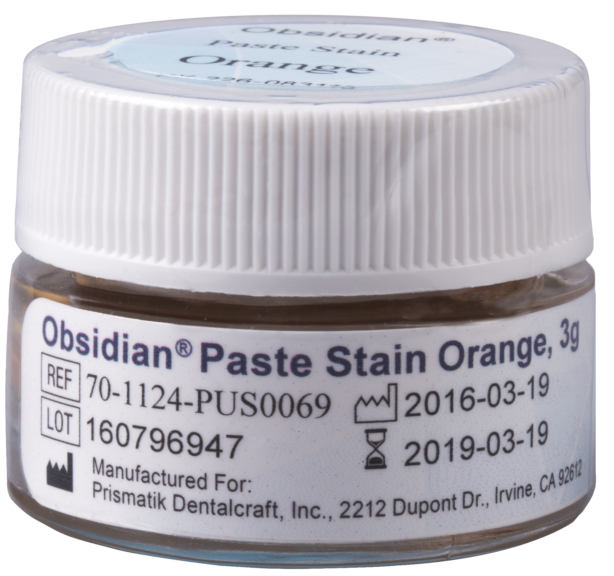 Obsidian® Paste Stain Orange 3g thumbnail 2