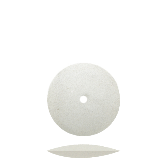 Classic Wheel Polishers, Rubber, Unmounted, Knife-Edge, 7/8", Ultra-Fine, White Flexies, 100/Pk - Classic Wheel Polishers, Rubber, Unmounted, Knife-Edge, 7/8", Ultra-Fine, White Flexies, 100/Pk - Image 1