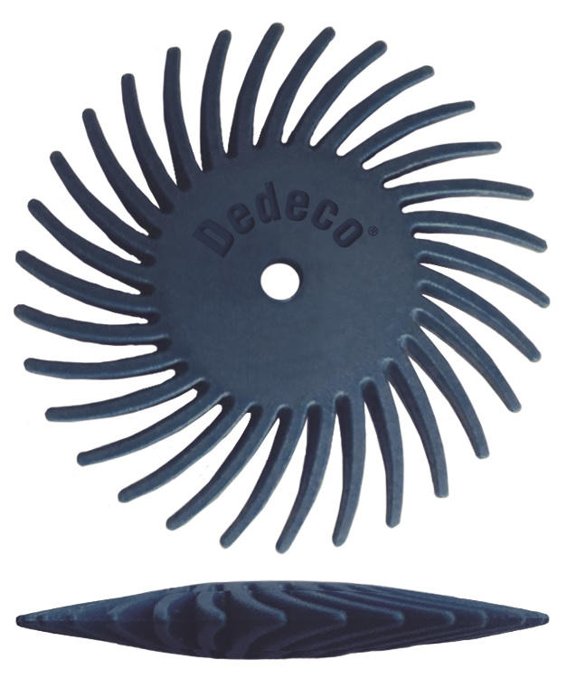 Sunburst Finishing & Polishing Abrasive Knife Edge Wheel Blue Box 12/Bx image