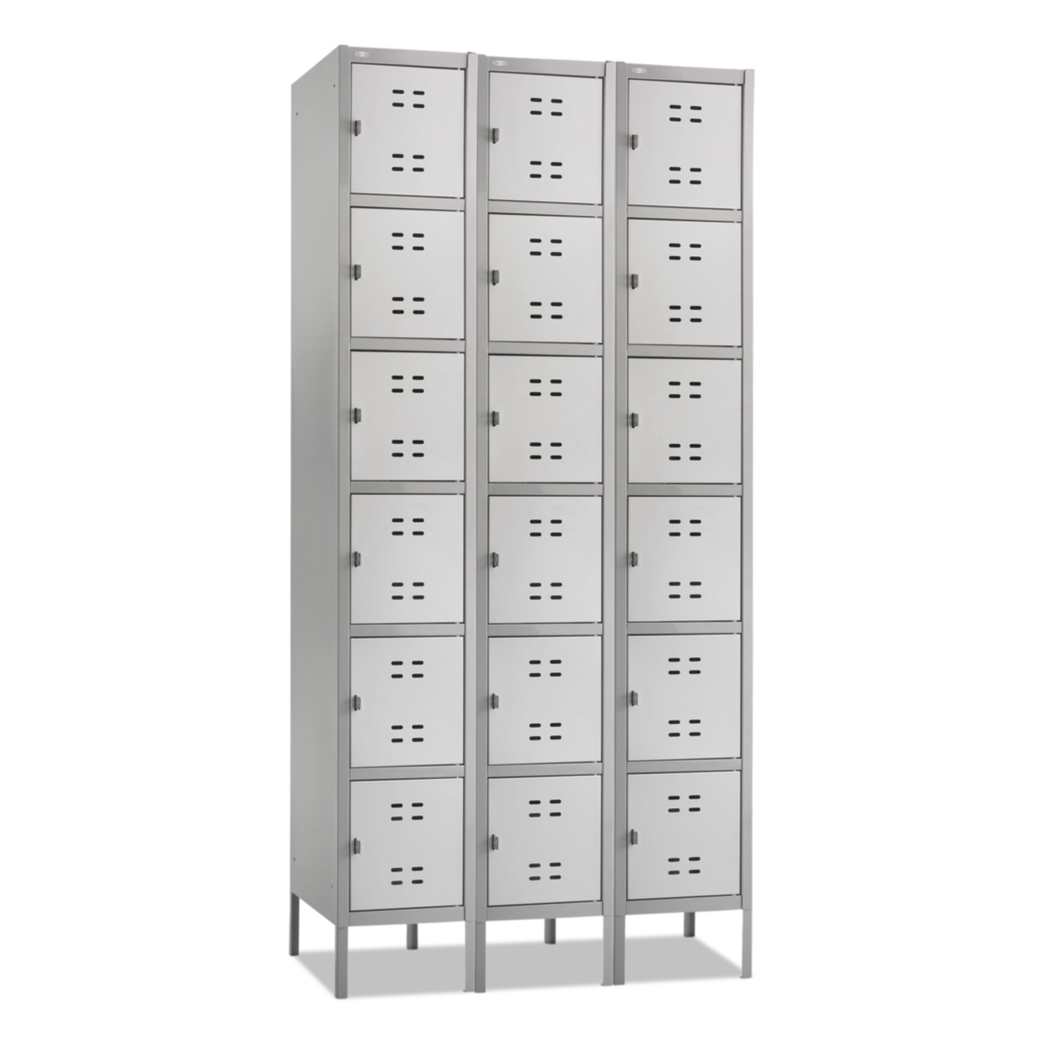 Safco® Three-Column Box Locker Two-Tone Gray 36W x 18D x 78H product image