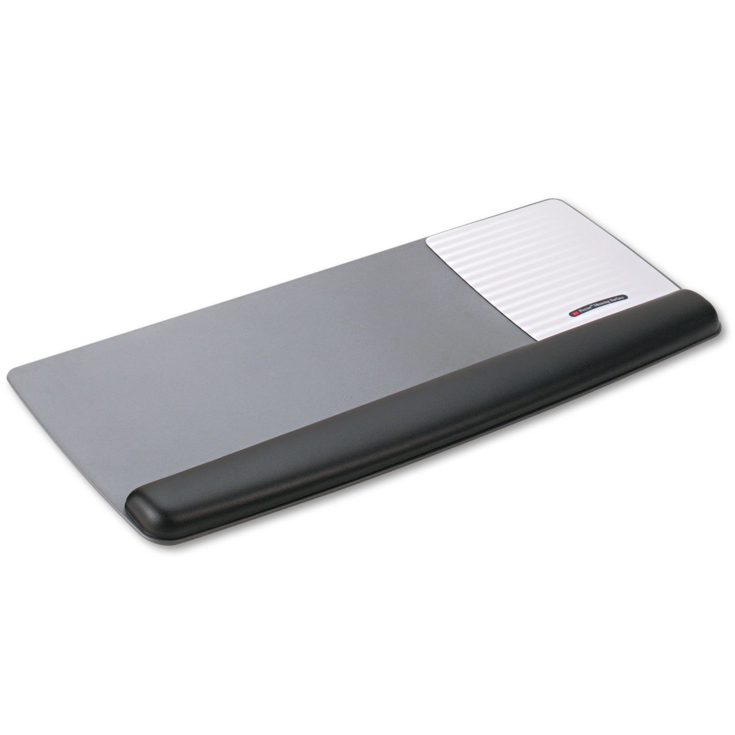 3M™ Black/Silver Antimicrobial Gel Mouse Pad/Keyboard Wrist Rest Platform product image