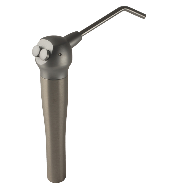 3-Way Syringe with Asepsis Tubing Straight Gray product image