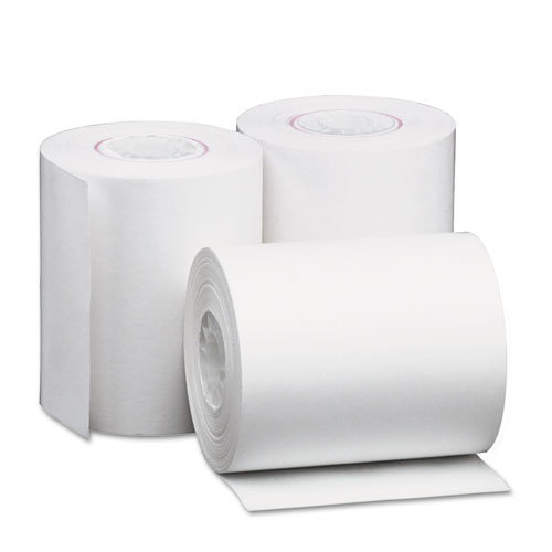 Universal One White Single-Ply Thermal Paper Rolls 2 1/4" x 80ft Carton of 50 product image