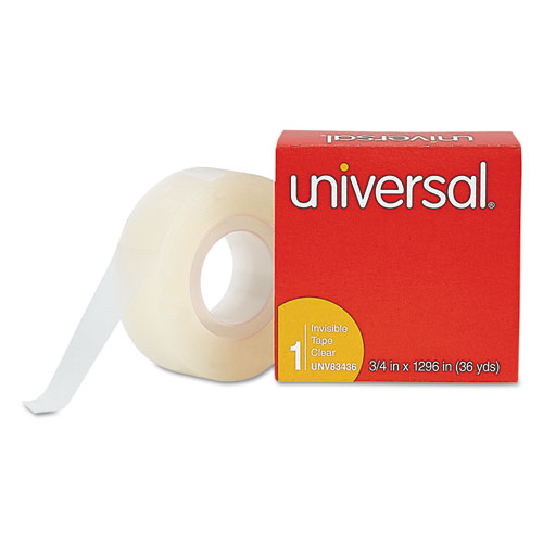 Invisible Tape 3/4" x 1296" 1" Core Clear Pack of 12 product image