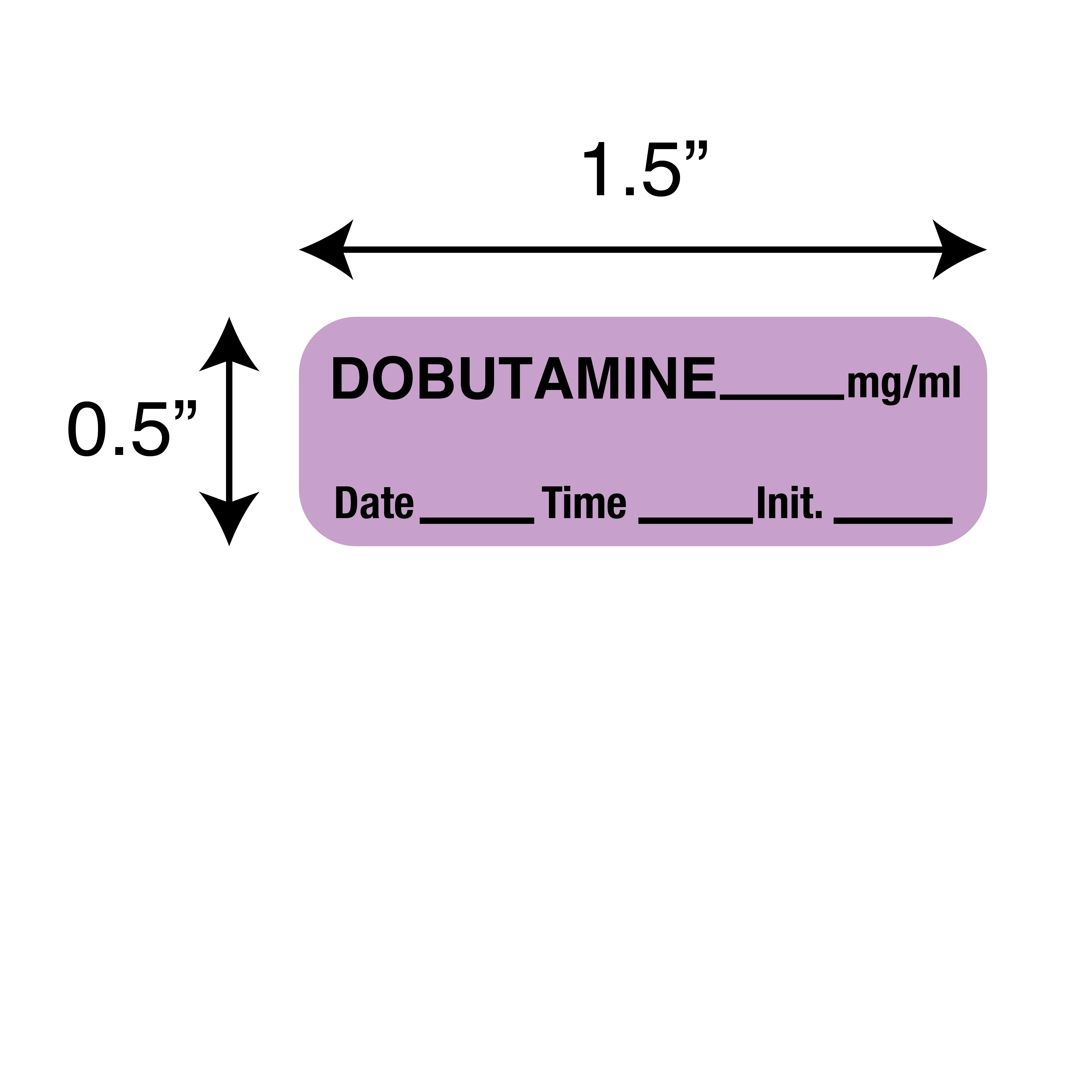 Anesthesia Labels - Dobutaime 1/Roll product image