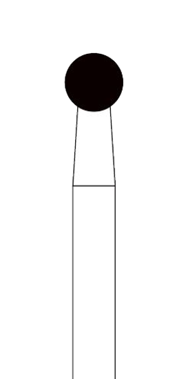 #801/023 Medium Laboratory Diamond Bur Round HP product image