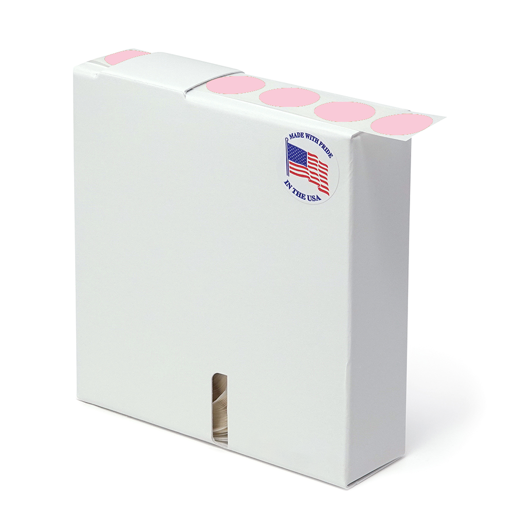 Label Color Coded Dot Roll Form - 3/4" Pink 1/Roll product image