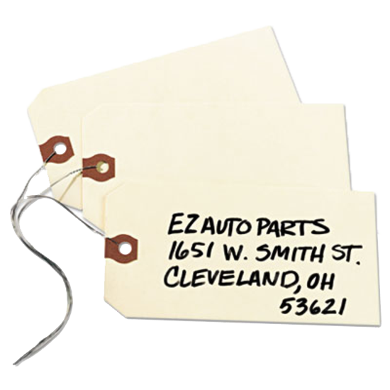 Avery® Manilla Paper Shipping Tags with Double Wire 5-1/4" x 2-5/8" Box of 1000 product image