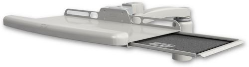 Bent Keyboard Tray Desk Mount a 5" Riser and 11" Arm product image