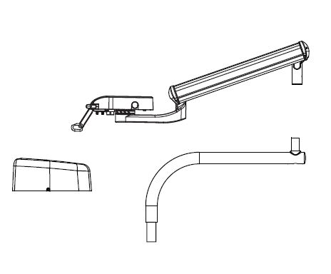 EVOGUE Traditional Dr Control/Arm Sub-Assembly for PMU with Cuspidor - OTP Type product image