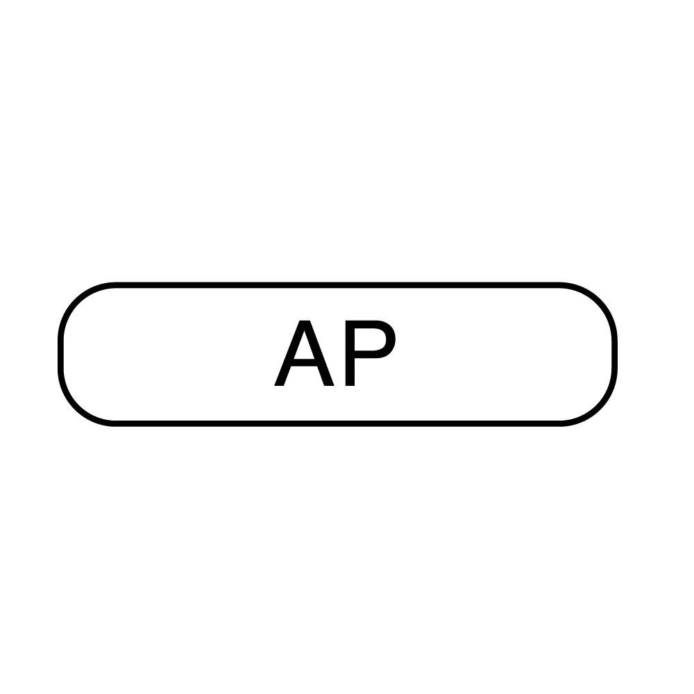 Information Labels - AP White with Black 1/Roll product image
