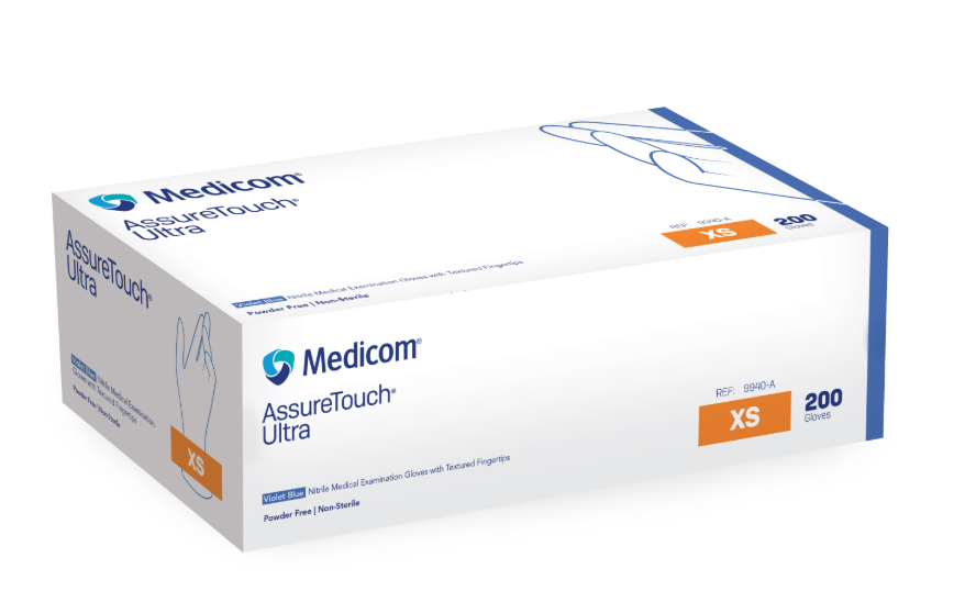 AssureTouch® Ultra Nitrile Medical Examination Gloves XS Box of 200 image