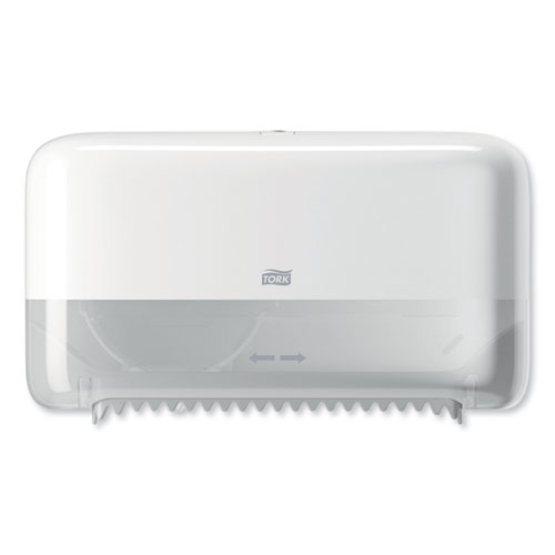 Tork® Elevation Coreless High Capacity Bath Tissue Dispenser White 14.17 w x 5.08 d x 8.23 h product image