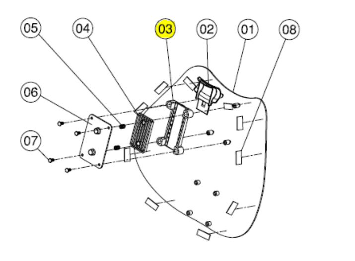 Frame Headrest Pressure Plate - Biscayne/Daytona/PBeach/ Biscayne E.L product image