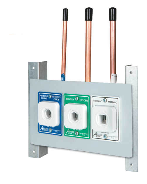 Triple N20/02/VAC Quick Connect Oxequip Concealed Outlet product image