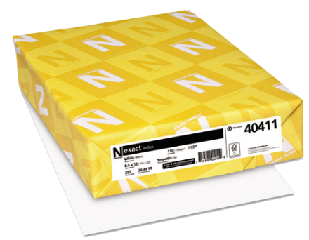 Neenah White Exact Index Card Stock Sheet of 250 product image