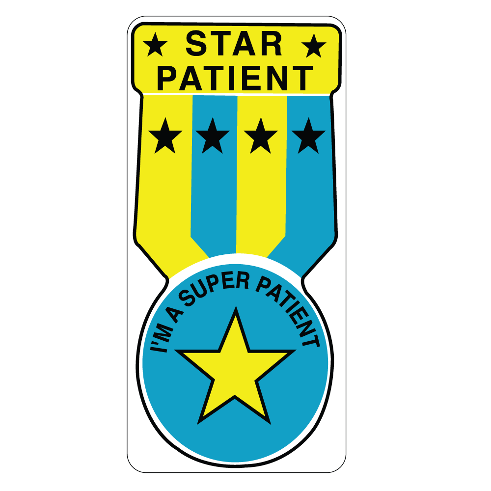 Star Patient / I'm A Super Patient Label Roll product image