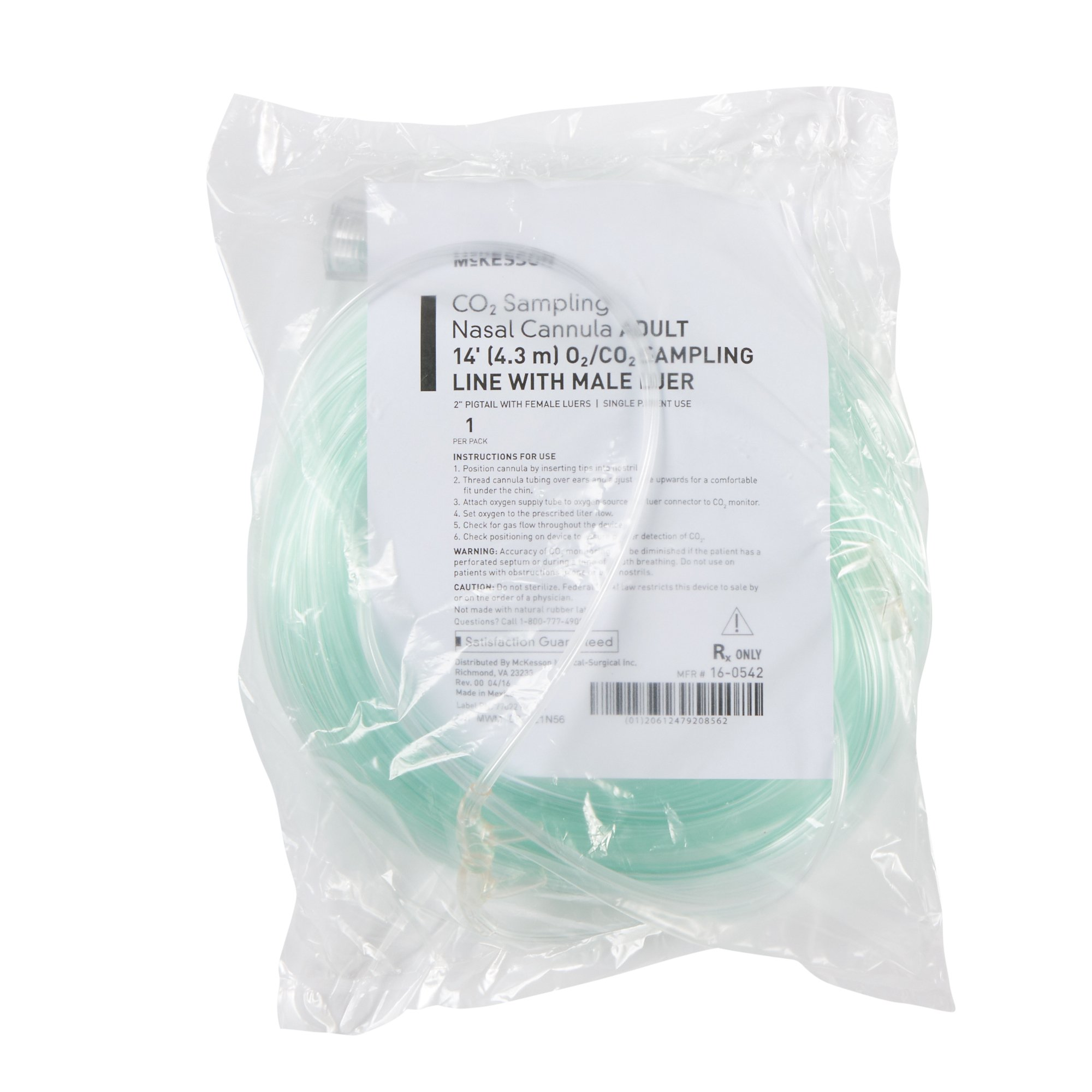 ETCO2 Nasal Cannula Adult Curved Case of 25 product image