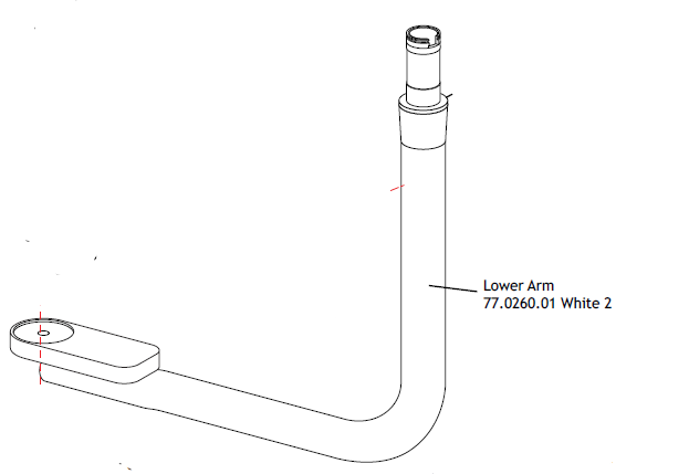 Lower Arm Unit White2 product image