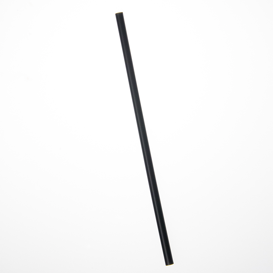 Empress Semi Slim Straw/Stirrer Unwrapped 7.75" Black  Case of 10 product image