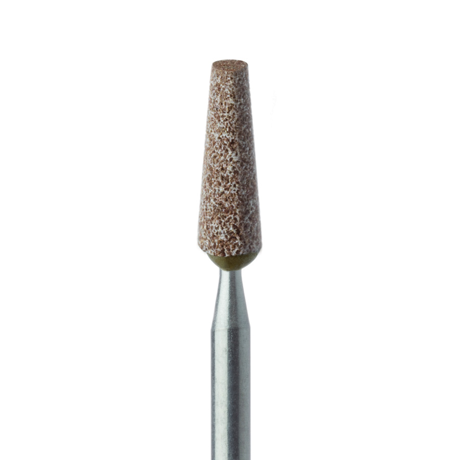 KB652R-035 Abrasive Tapered Round End Brown Medium 3.5mm HP Pack of 5 product image