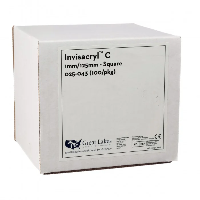 Invisacryl Mouthguard Material Clear .040" 100/Pk product image