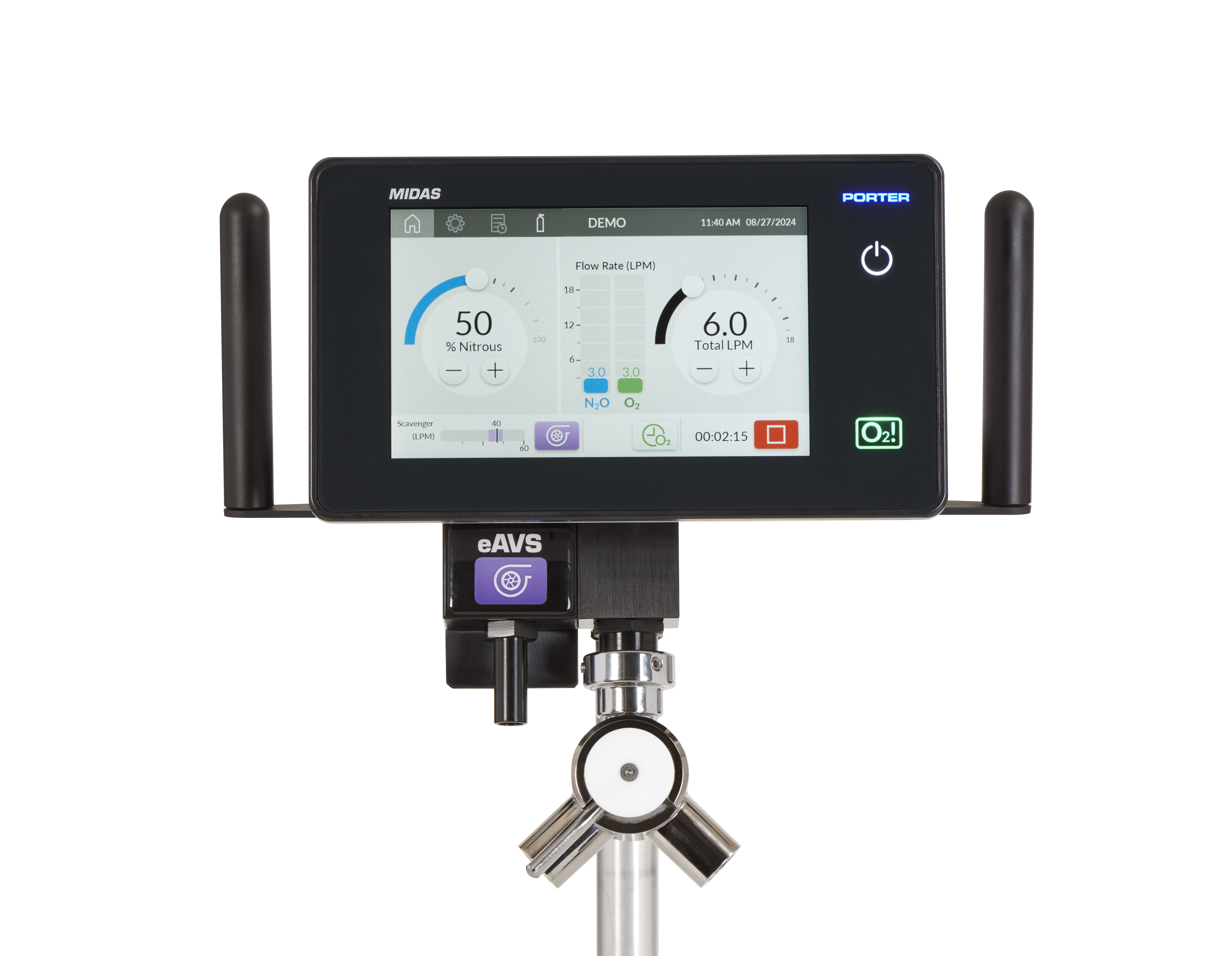 Midas Oral Surgery Flowmeter Package with eAVS product image