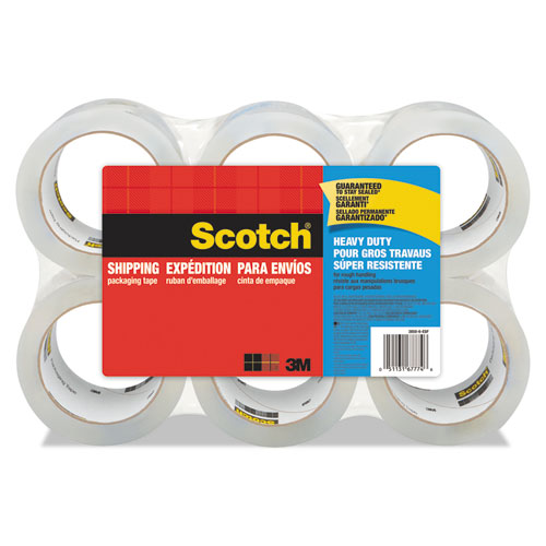 Scotch® 3850 Heavy-Duty Tape Refills 1.88" x 54.6yds 3" Core Clear 6/Pack product image