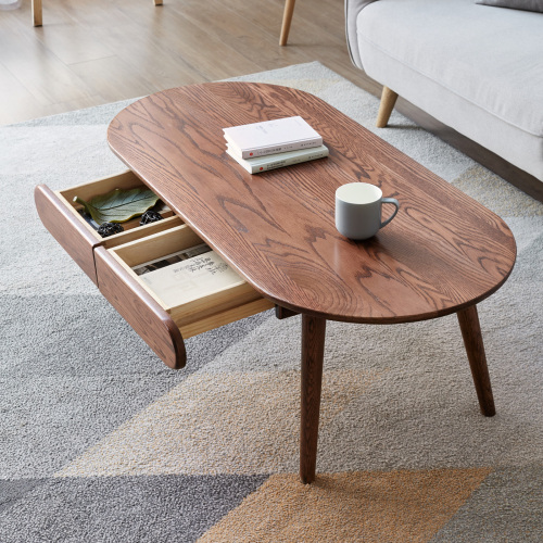 Capsule Centre Low table Table with Drawers Natural Wood product image